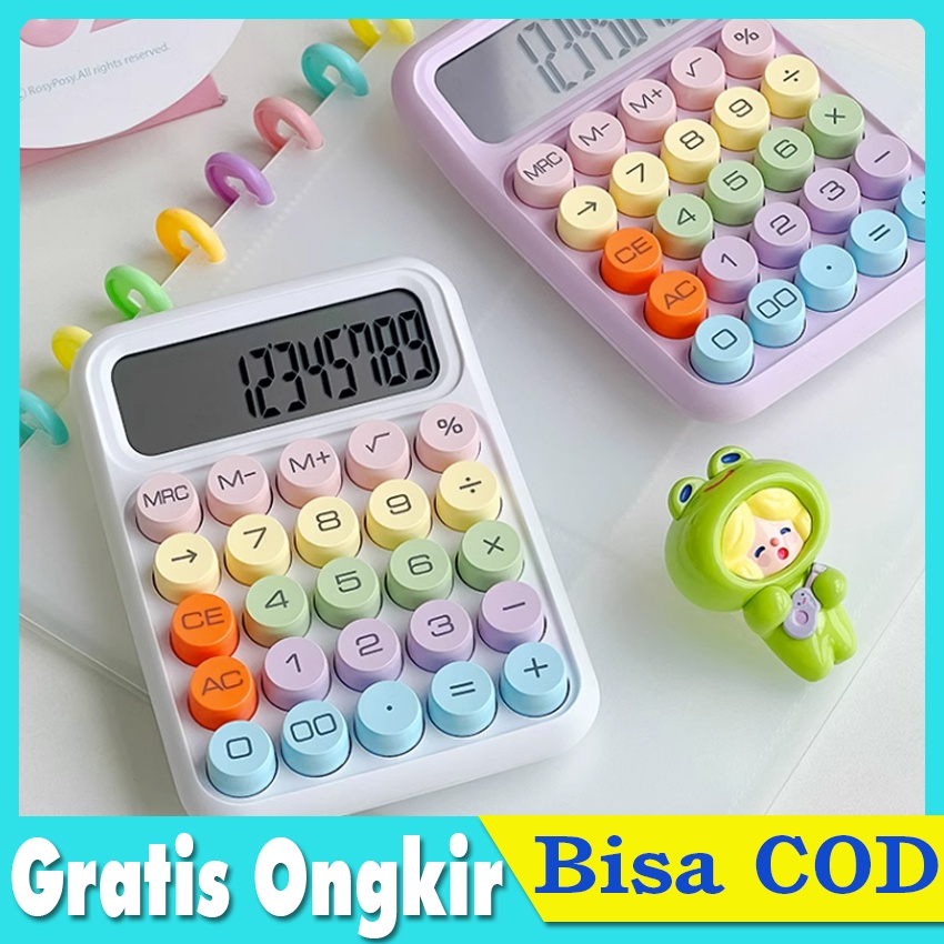 

Korea Dopamin Kalkulator Warna Elektronik Warna Permen 12digit Display Besar Keyboard Dot Mekanik Tombol Besar Lucu Presisi Alat Tulis Komputer