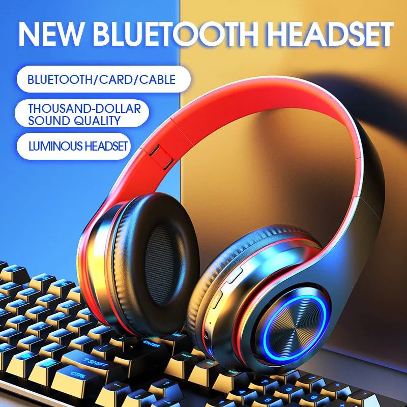 Headset Bluetooth Bando Extra Bass - Headphone Wireless Full Bass - Handsfree Bluetooth Gaming Super