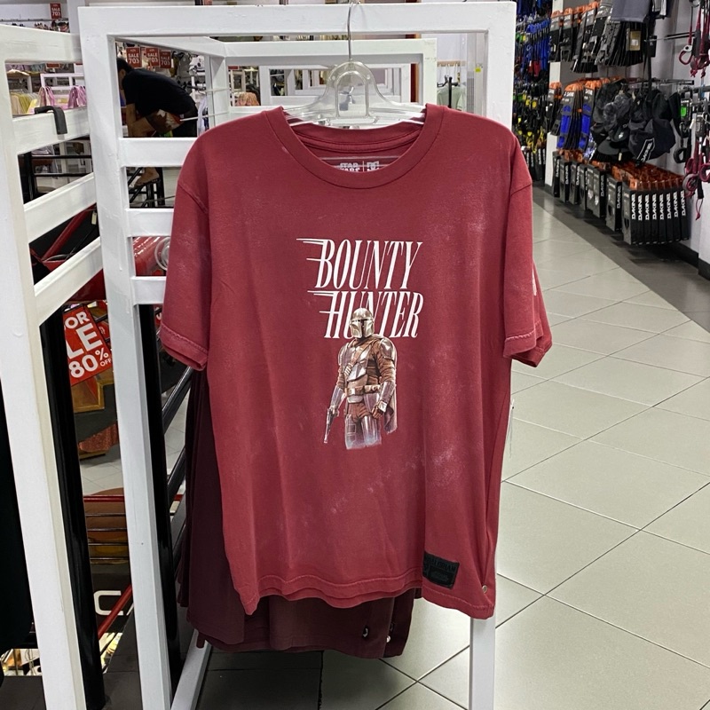 Kaos Dc Starwars Mandalorian Tee Washed Red Original A5