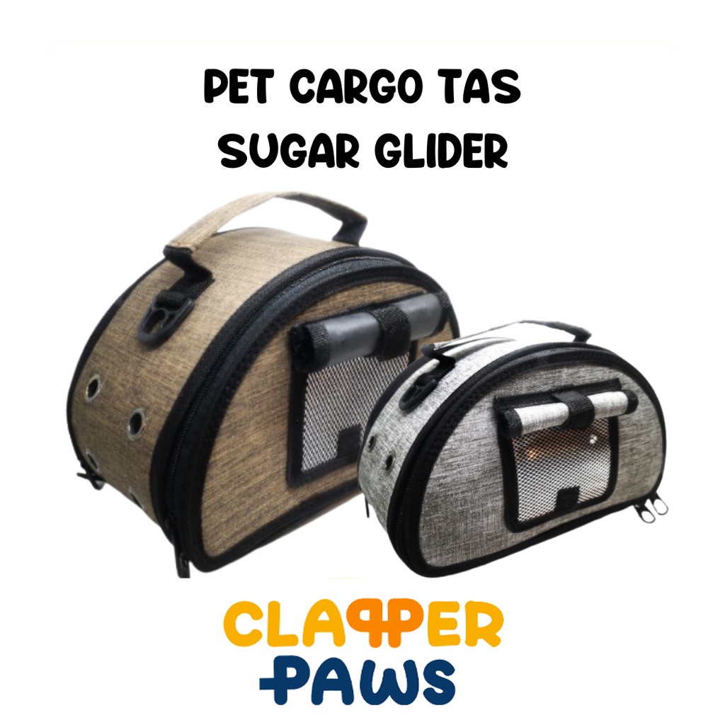 PET CARGO TAS SUGAR GLIDER - KANDANG HAMSTER TUPAI - TRAVEL BONDING POUCH