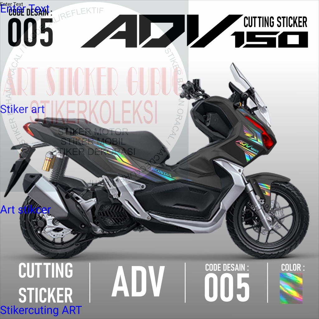 Stiker Sticker Cutting ADV 150 - Aksesoris Motor Sticker Honda ADV Schotlite Cutting Stiker Striping
