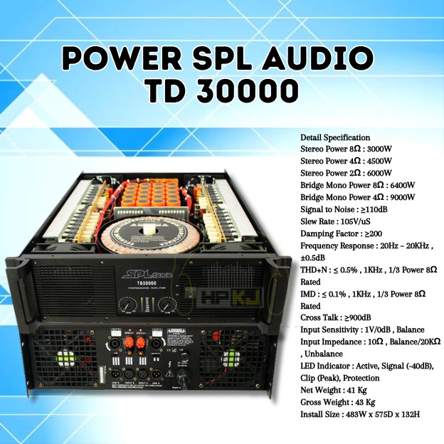 POWER AMPLIFIER SPL AUDIO TD 30000 Power spl audio td-30000