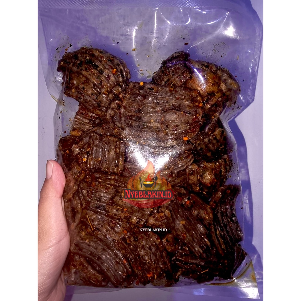 

Krupuk jengkol viral extra pedas mantul 500gram - _NYEBLAKIN.ID