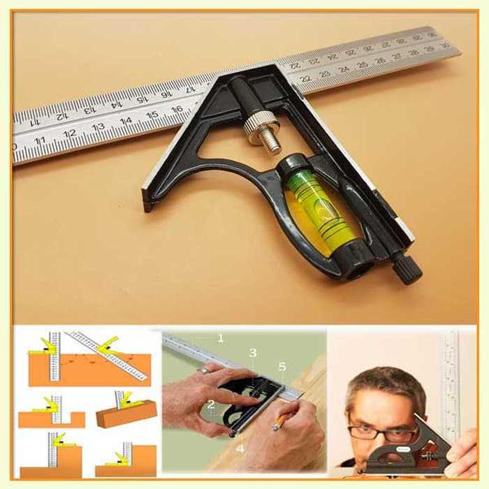 

Mistar Penggaris Siku Adjustable Angle Ruler Waterpass 305mm - ZEAST Taffware