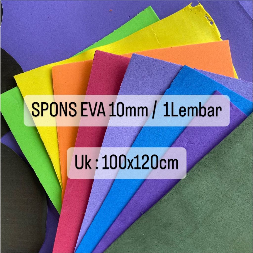 RDY spons eva EVA Foam / Spon Ati 10mm/1cm spons eva 10mm media kreasi ukuran 100x120cm
