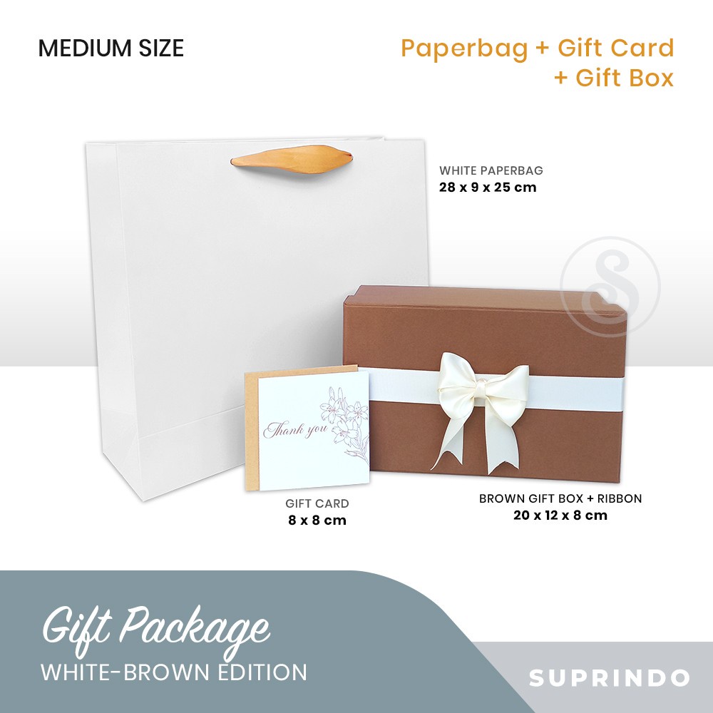 

Premium Gift Set Paper Bag + Kotak Kado + Kartu Ucapan (MED, COKELAT)