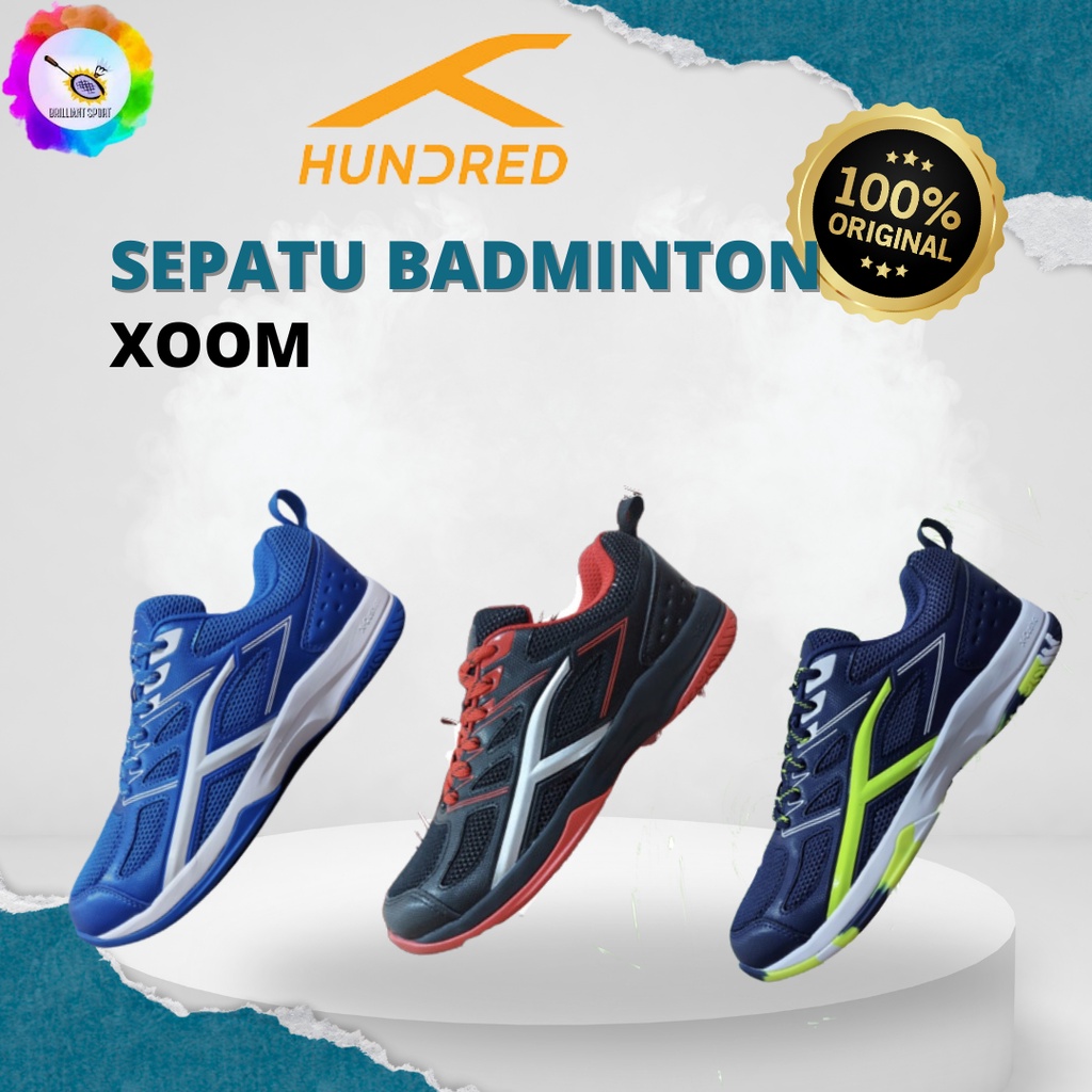 SEPATU BADMINTON HNDRD XOOM HUNDRED XOOM ORIGINAL