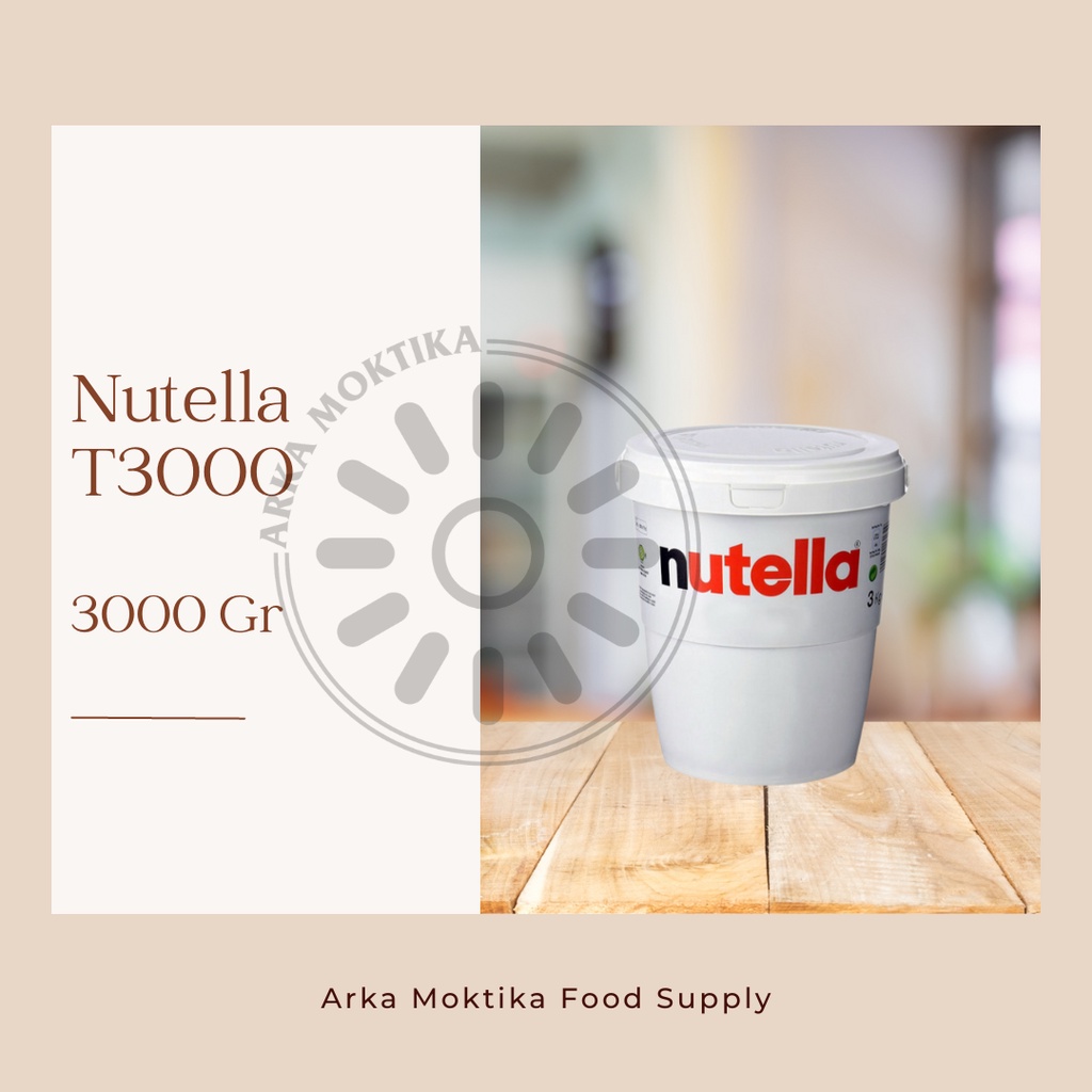 

Nutella Chocolate Spread Hazelnut / Selai Coklat Hazelnut 3000gram HALLAL / Nutella 3 Kg