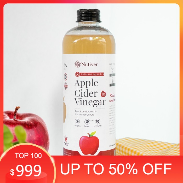 

new Cuka Apel Organik / Apple Cider Vinegar / Minuman Diet dan Kesehatan - 500ML