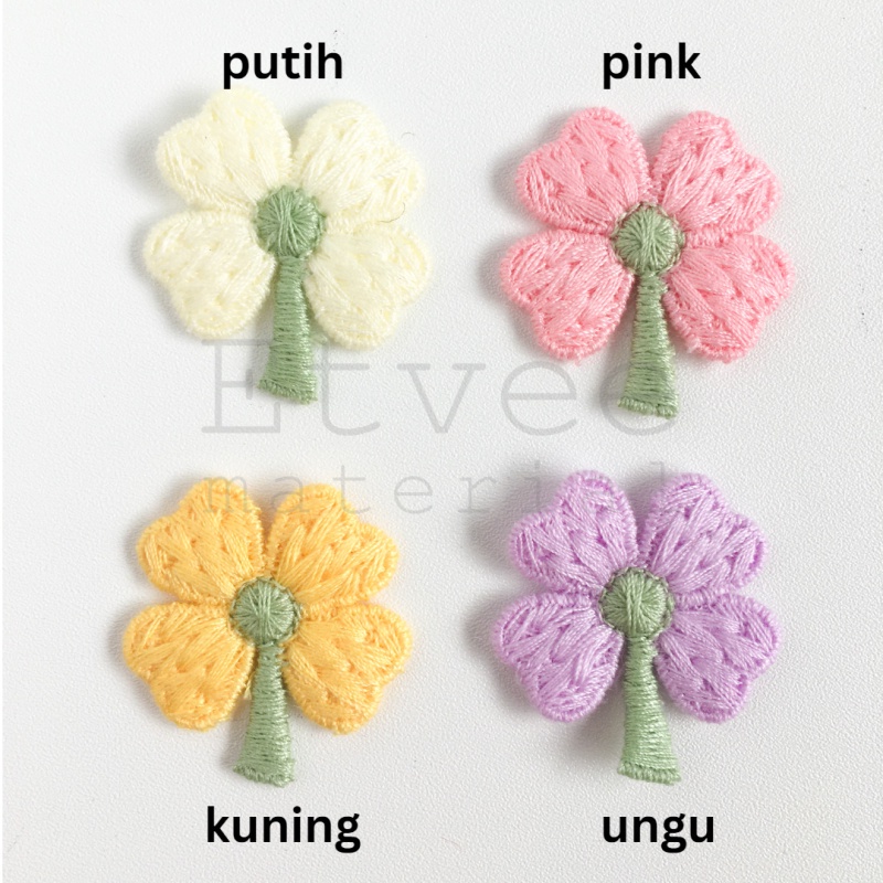 Bordir Bordir L112 Aplikasi rajut knit pohon patch hiasan jepit rambut headband anakbisa pesan satua