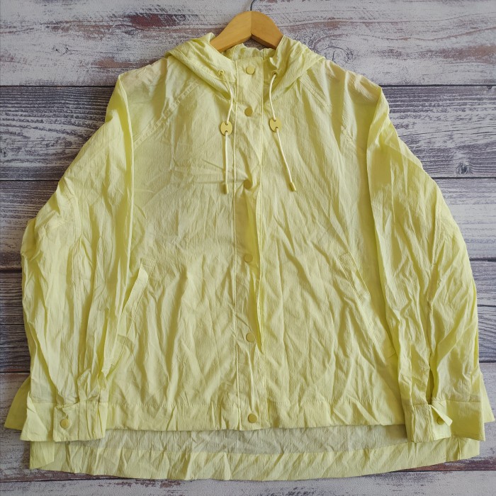 JAKET CASUAL SPORTY OVERSIZE WANITA WARNA LEMON BRAND SJ WANI SIZE XXL