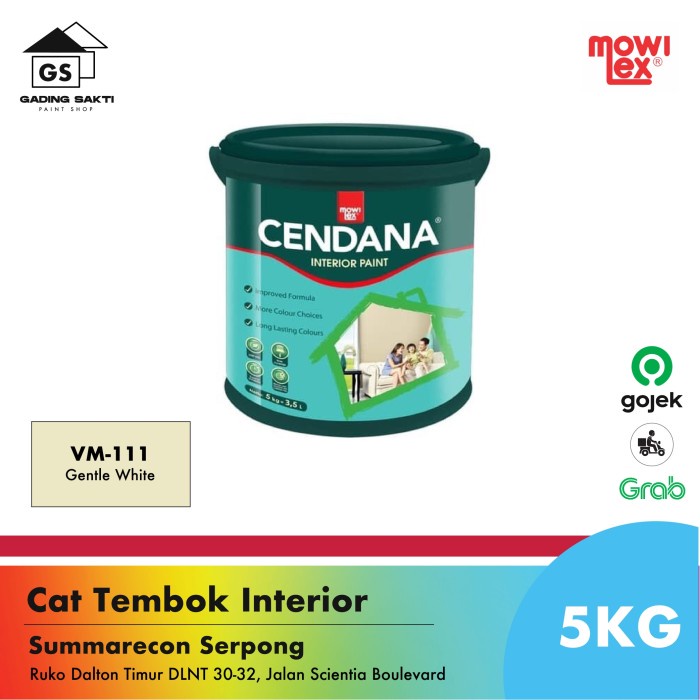 Mowilex Cendana 111 Gentle White  Mix Galon 5Kg
