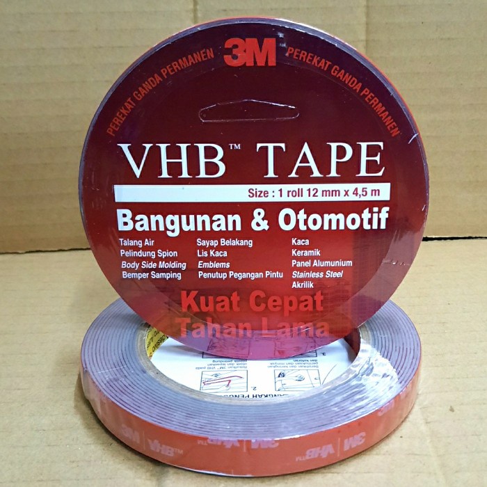 

Double Tape 3M VHB 12mm x 4,4,5mtr Original / Double Foam Tape
