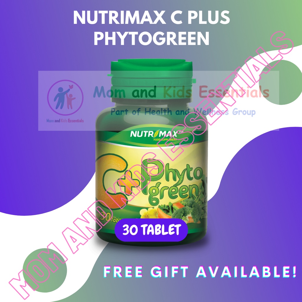 NUTRIMAX C+ PLUS PHYTOGREEN 30 TABLET VITAMIN C C PLUS ANTIOKSIDAN SAYURAN
