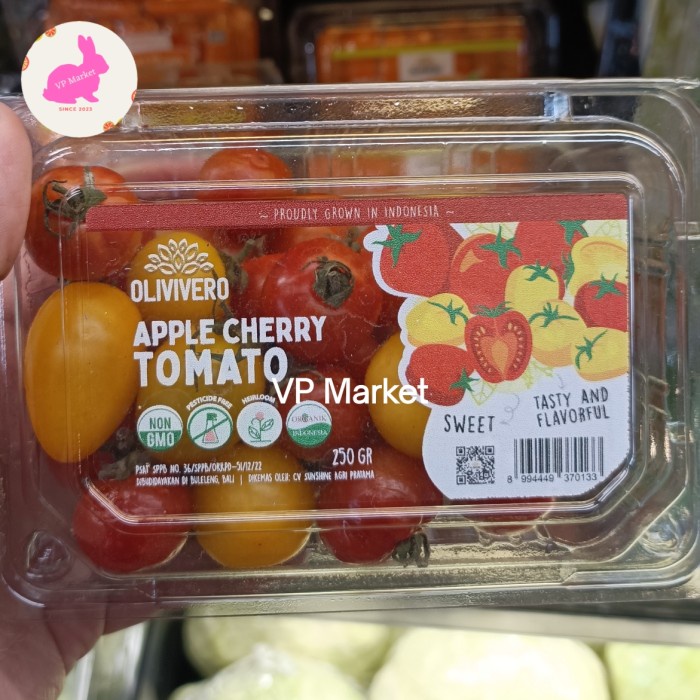 

Olivivero Apple Cherry Tomato 250g | Tomat Ceri Apel