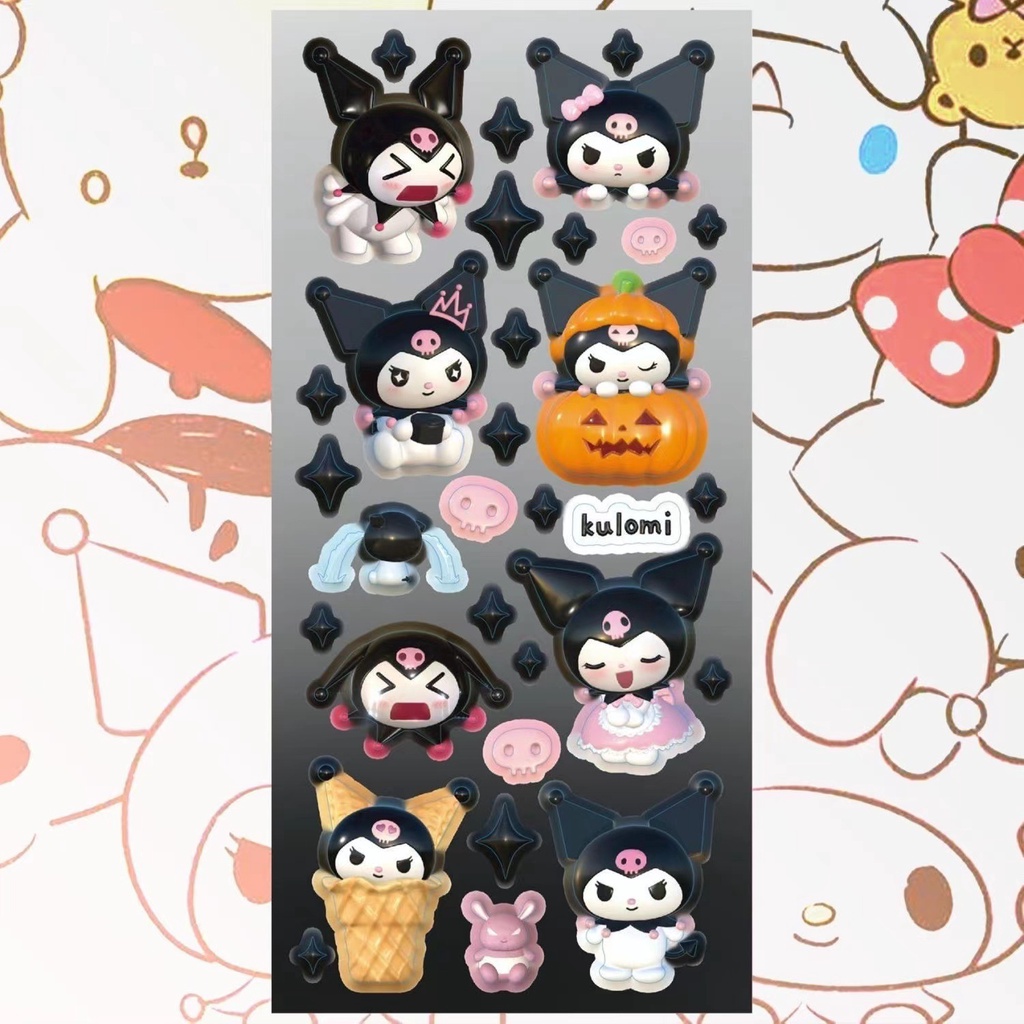 STIKER MOTIF SANRIO LUCU DAN  MURAH / STIKER DEKORASI JURNAL DIARY