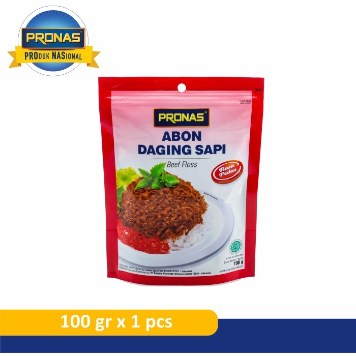 

[HR-7] Pronas Abon Sapi Rasa Pedas 100 g dengan kemasan Ziplock