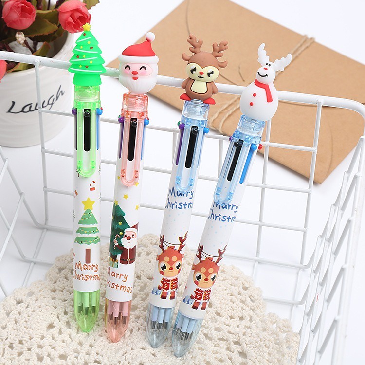 

Pena Multi 6 Warna Pen Motif Natal Pulpen 6in1 Merry Christmas Xmas Natalan IDgrosir IDG-ST0574
