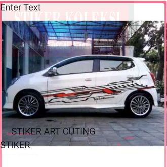 stiker termurah stiker mobil cutting sticker striping motif lis agya s