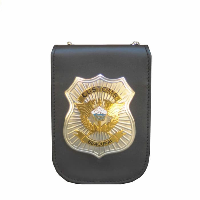 

Murah Tempat ID Card Holder/Name Tag Kulit Bea Cukai CINK-04 - Hitam