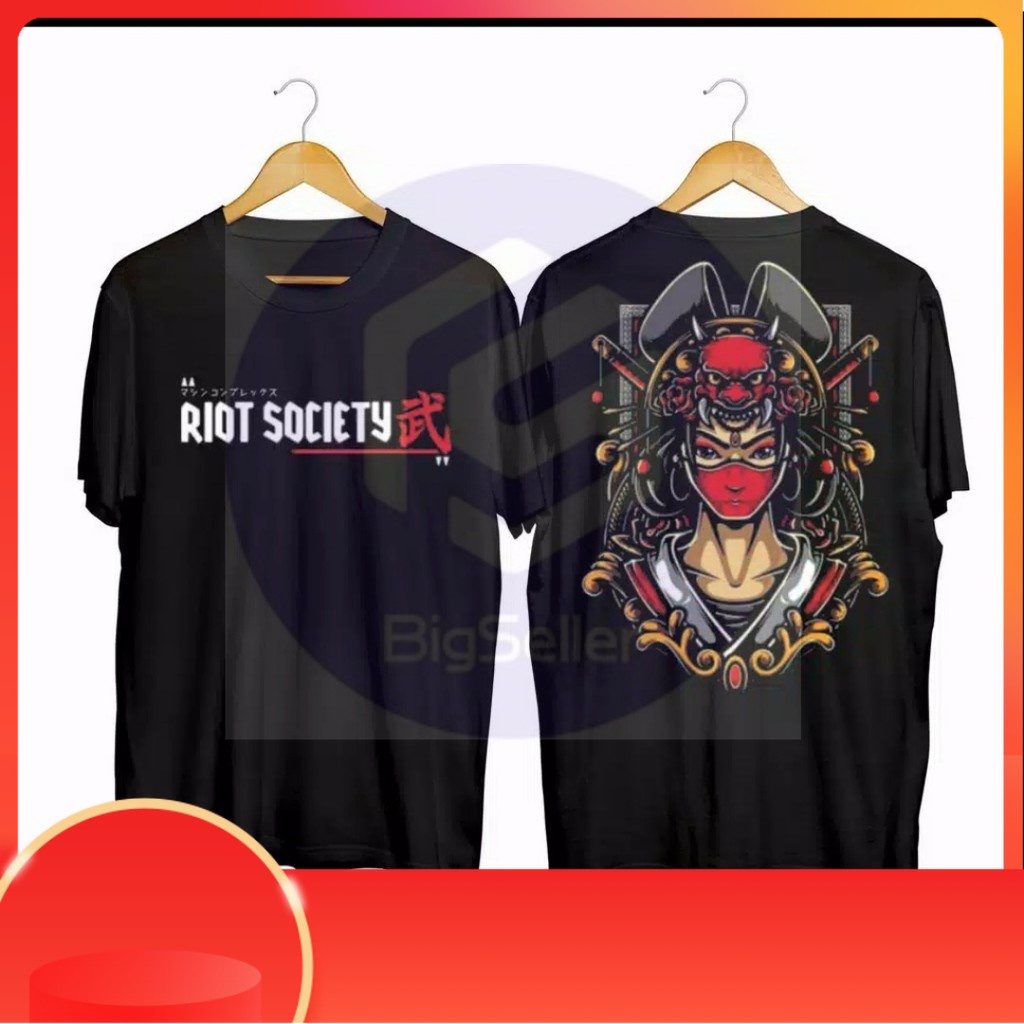 Kaos Game Riot Society Samurai Jepang Unik