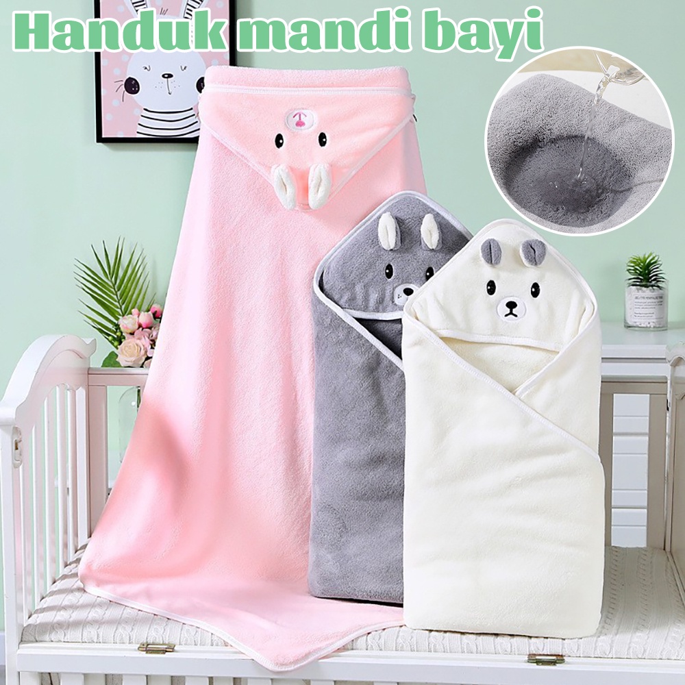 Selimut Topi Bayi Bulu Halus Lembut / Baby Blanket Bulu / Selimut Karakter Bayi Blanket Newborn