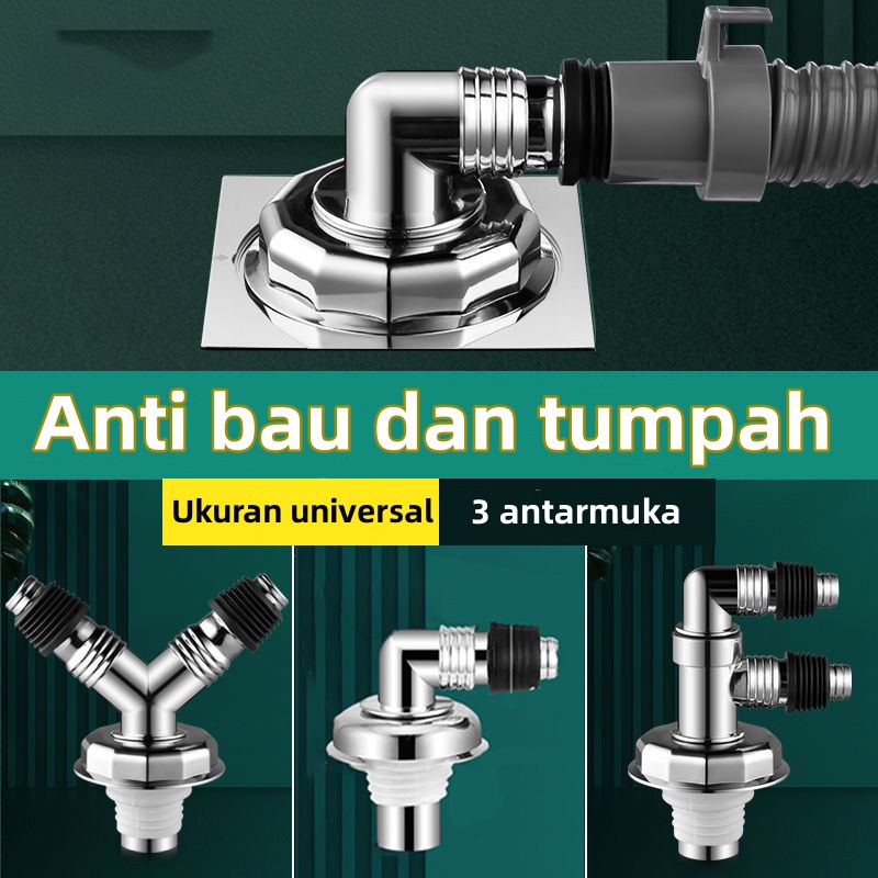 Floor drain mesin cuci stainless/Floor Drain set /Floor drain mesin cuci full set/Connector Floor Dr