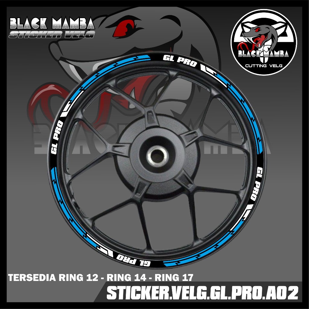STICKER VELG GL PRO - STIKER LIS LIST VARIASI BAN/VELG GL PRO A02
