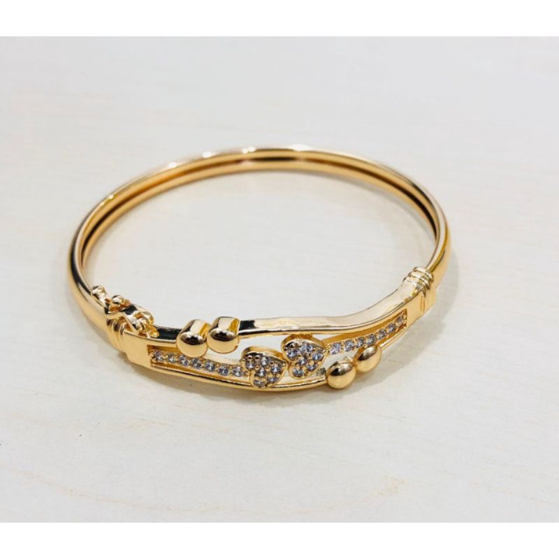 XUPING Gelang Bangle Love Gold Asli Lapis Emas 24 Karat