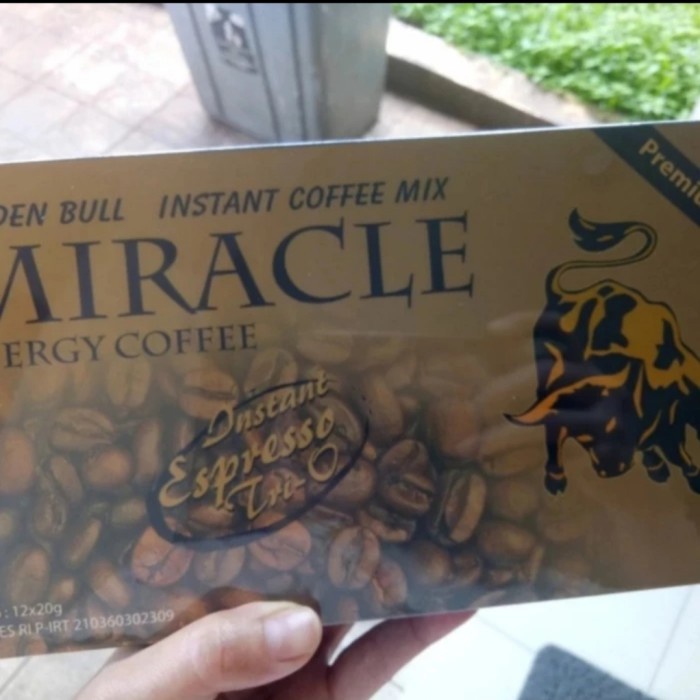 

KOPI MIRACLE - MIRACLE COFFEE STAMINA PRIA 12 sachet (1 box besar)