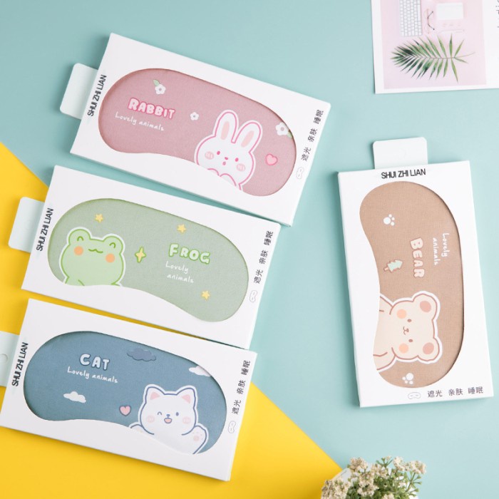 Sleep Mask Masker Penutup Mata Tidur  Anak / Dewasa Gel Lucu