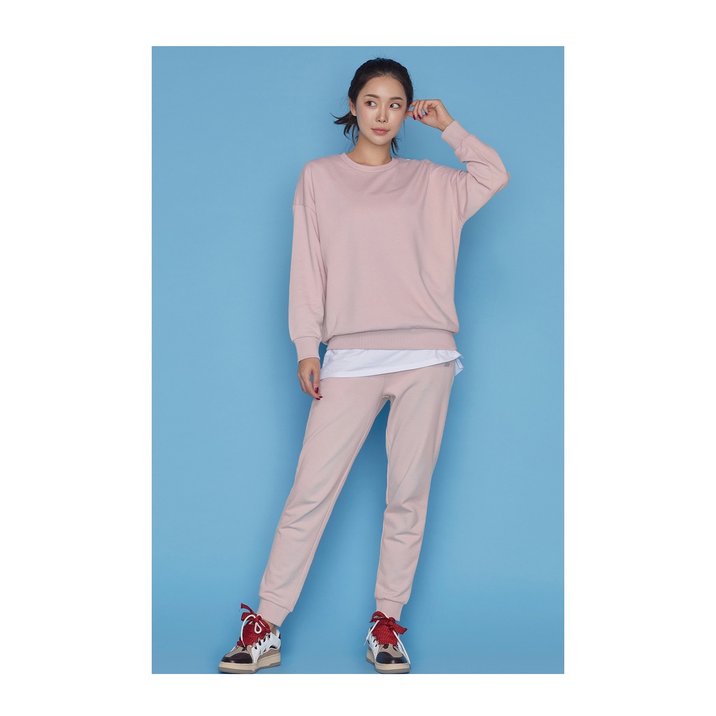 Sweater Basic Olahraga Wanita Polos Size Standar STL