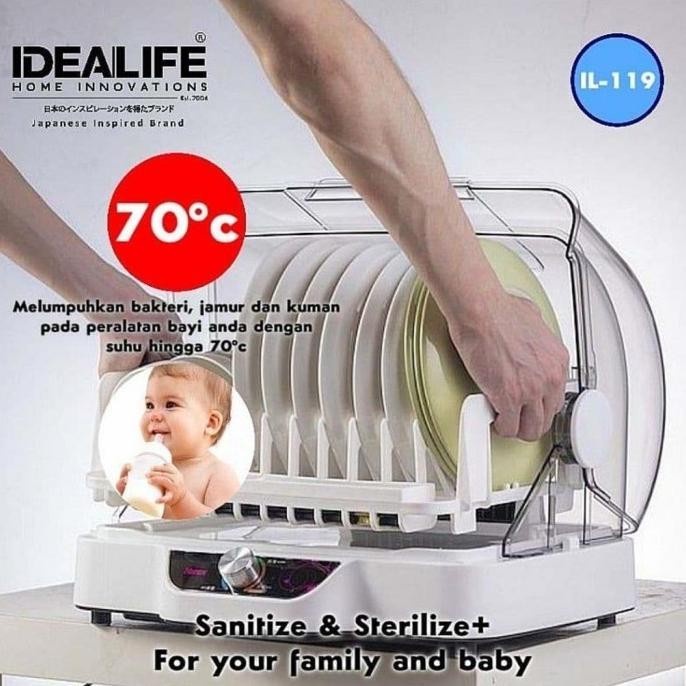 Idealife Sterillizer Dish Dryer Steril Alat Makan dan Botol Susu Bayi