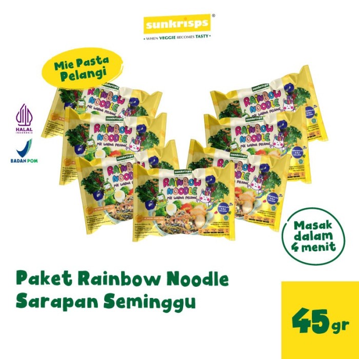 

BEST SELLER- Paket Rainbow Noodle Sarapan Seminggu