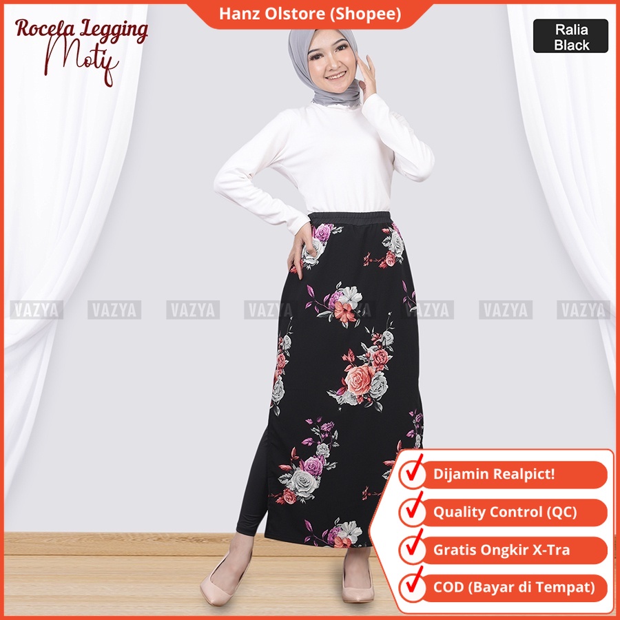 Hanz Olstore Rok Celana Motif Model Panjang Wanita Dewasa Muslim Terbaru Legging Rok Leging Olahraga