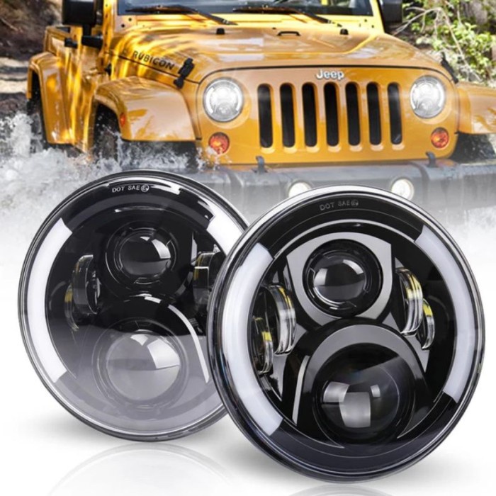 HEADLAMP Daymaker 7 inch ORI DRL sein Hi/Lo Jimny katana Hardtop CJ