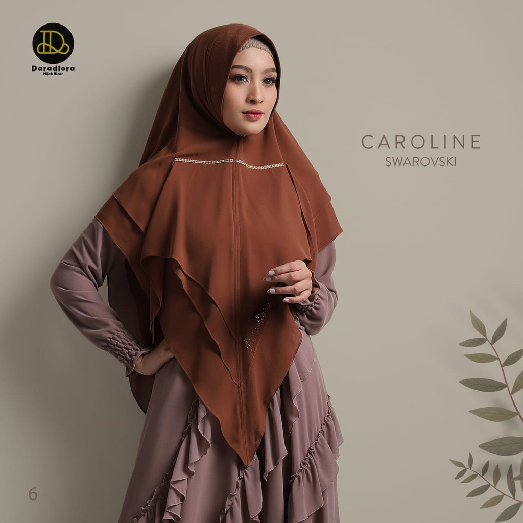 Jilbab Syari Khimar Caroline Swaroski Ori Daradiora BY ATHIRTEXTILE
