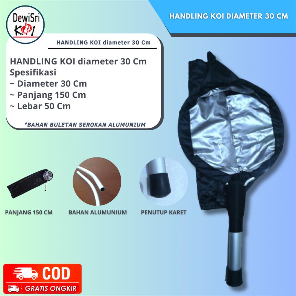 Serokan serok seser handling angkat ikan koi / handling koi