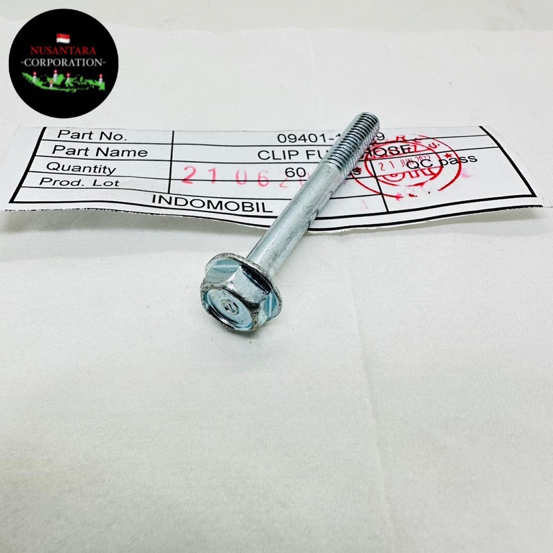 BAUT 10 PANJANG 5CM FLANGE ORIGINAL HONDA M6X50