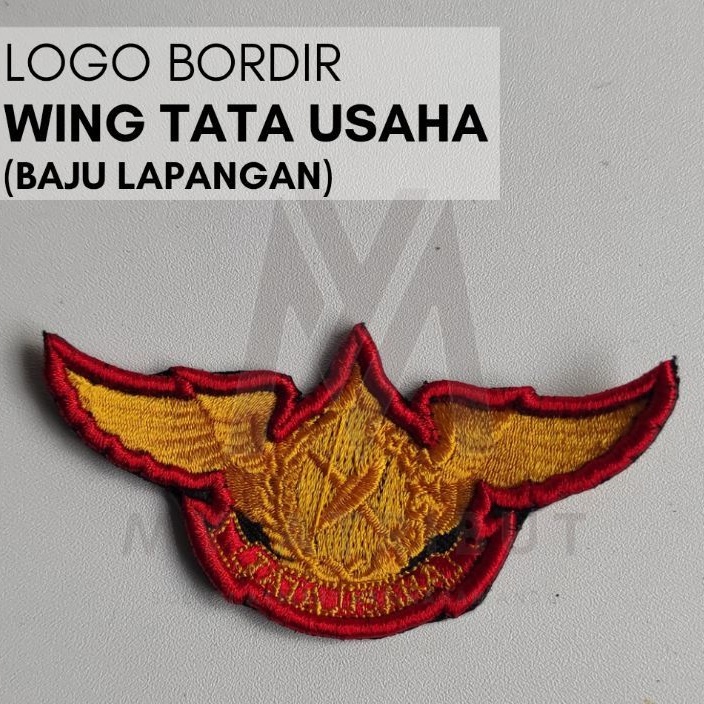 Logo bordir wing tata usaha TU | Atribut PDL jaksa TU Kejaksaan RI