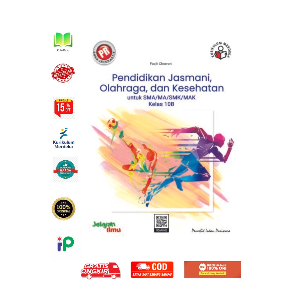 Buku PR/LKS interaktif PJOK SMA Kelas 10 Semester 2 Kurikulum Merdeka Tahun 2024 TERBARU
