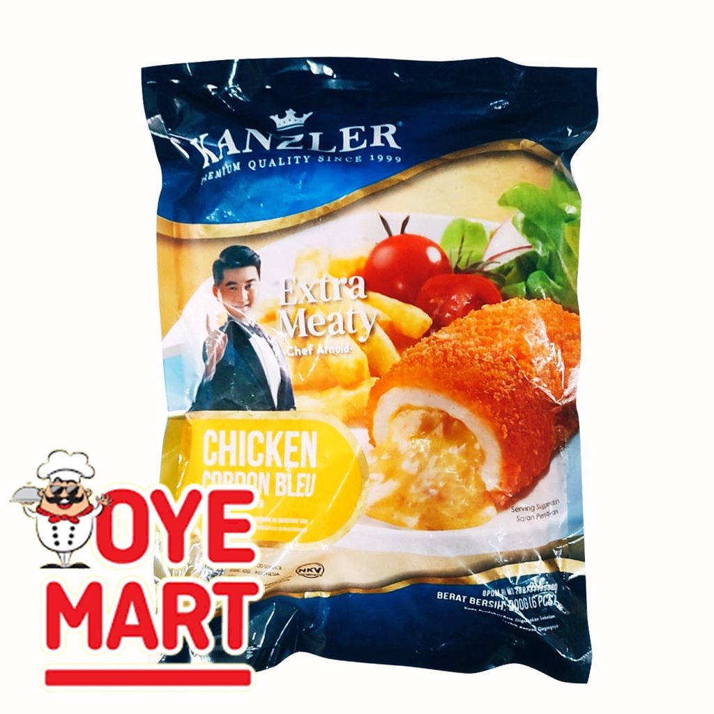 

KANZLER CHICKEN CORDON BLEU 900GR ISI 6 NAGET AYAM ISI KEJU
