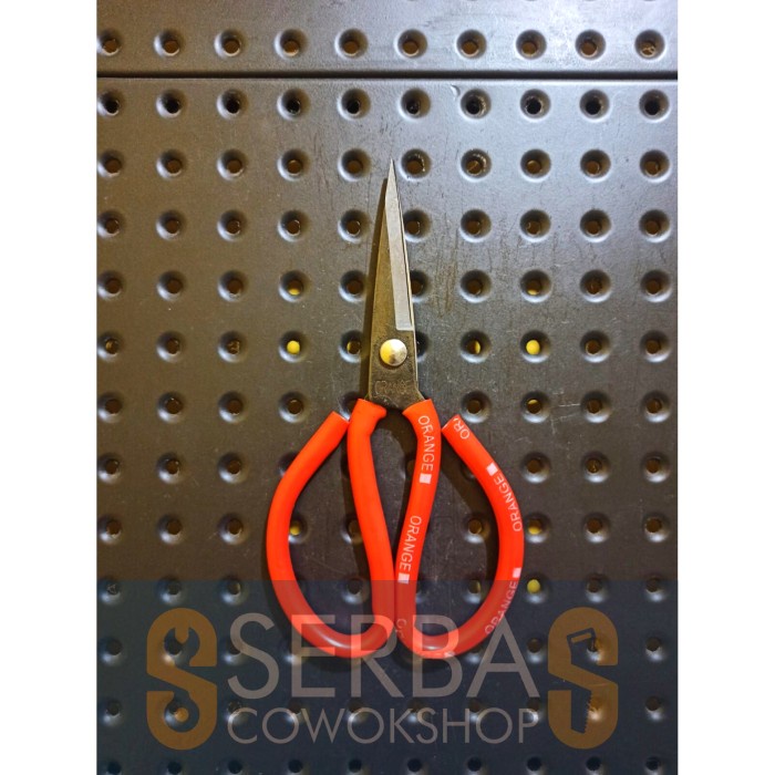 

ORANGE Gunting Kulit 8 Inch Gunting Kodok Seng Kain kertas Kardus