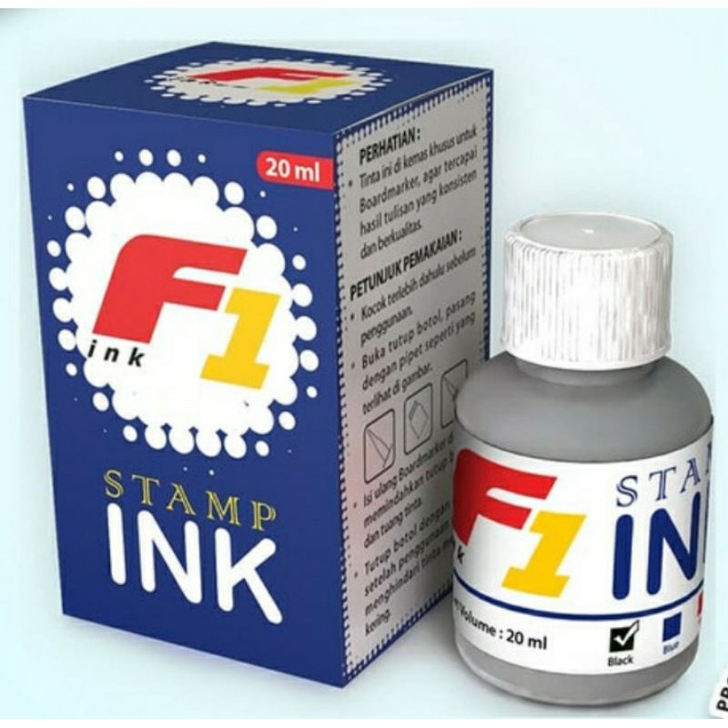 

Tinta stampel / Stamp ink Hitam Biru Merah Hijau Ungu