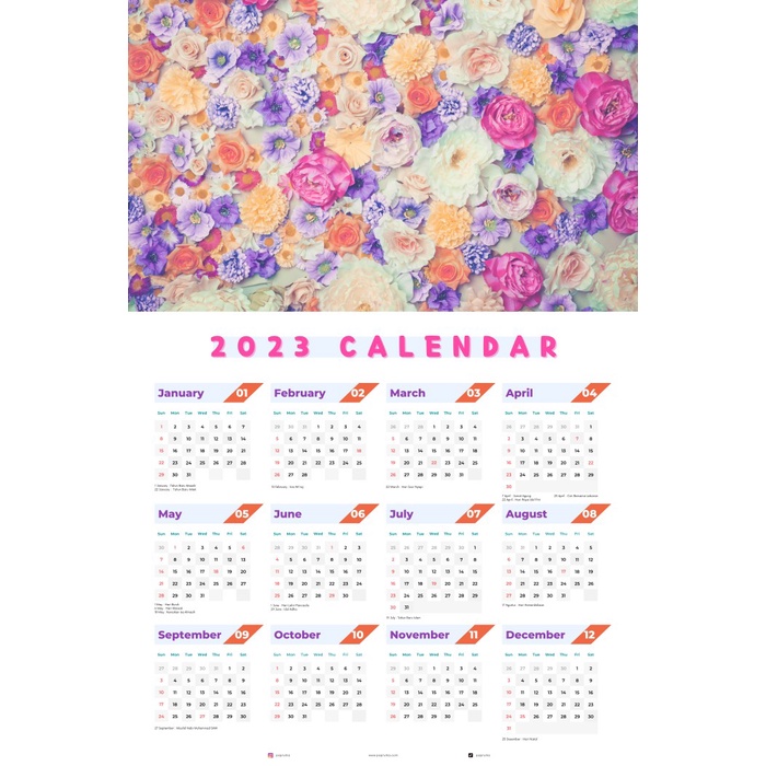

FM - BEST SELLER Kalender Meja Kalender Duduk Kalender Dinding Kalender Aesthetic - Dinding 1Lembar