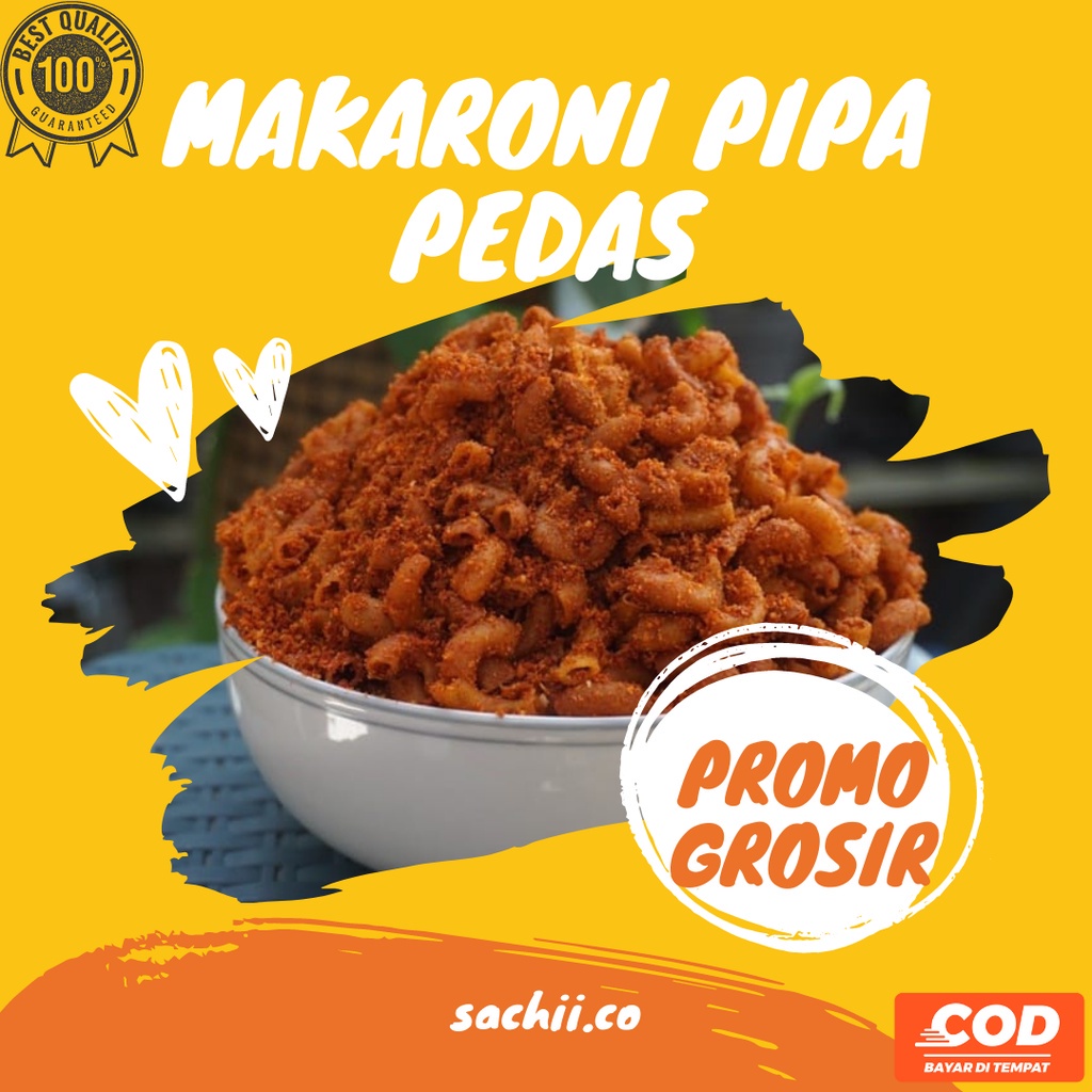 

Makaroni Pedes Pipa Camilan Pedas 100gr Cemilan Makroni Gurih Bumbu Khas (PROMO SPESIAL GROSIR)