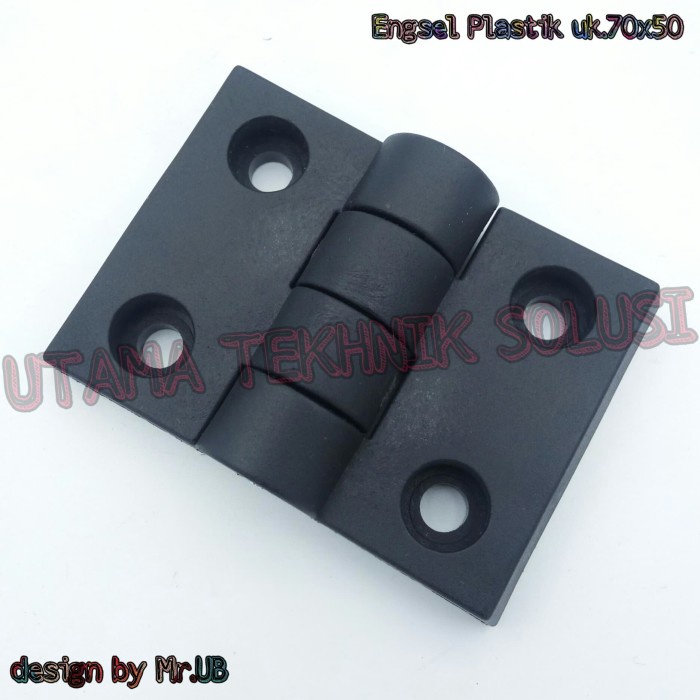 Engsel Plastik Hitam uk.70x50
