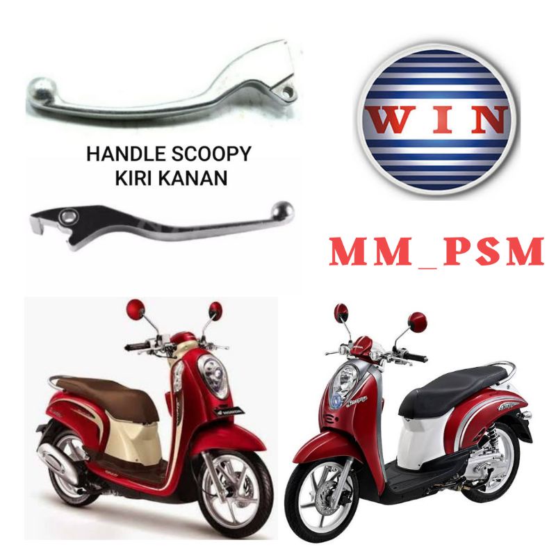 HANDLE REM KANAN KIRI  1 SET SCOOPY LAMA KARBU SCOOPY FI ESP 2014-2016 MEREK WIN