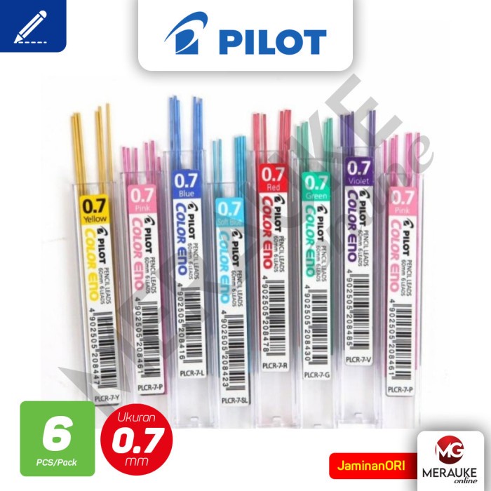 

Isi Pensil Warna PILOT Color Eno 0.7 PLCR-7 (1 Tube isi 6 Pcs)
