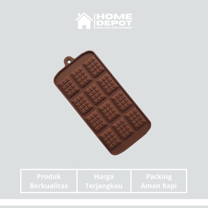 Cetakan Coklat Silikon Chocolate Bar